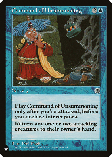 Command of Unsummoning [The List Reprints] 