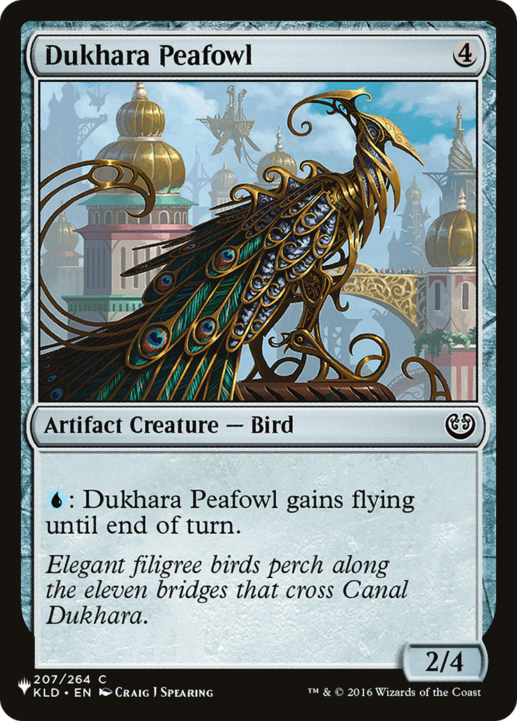 Dukhara Peafowl [The List Reprints] 