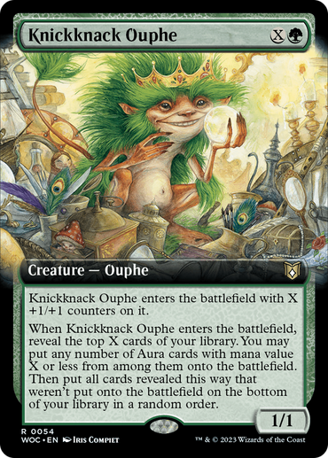 Knickknack Ouphe (Extended Art) [Wilds of Eldraine Commander]