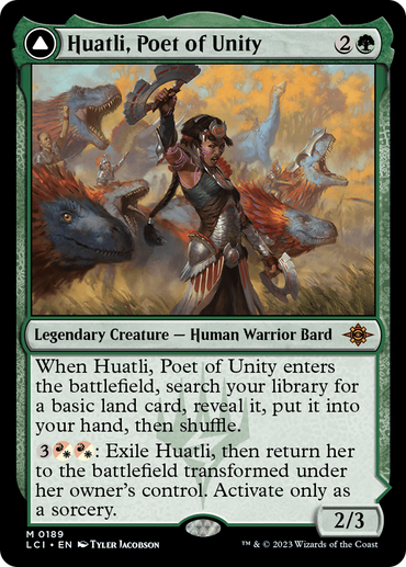 Huatli, Poet of Unity // Roar of the Fifth People [The Lost Caverns of Ixalan] 