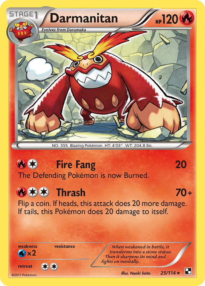 Darmanitan (25/114) [Black &amp; White: Base Set] 