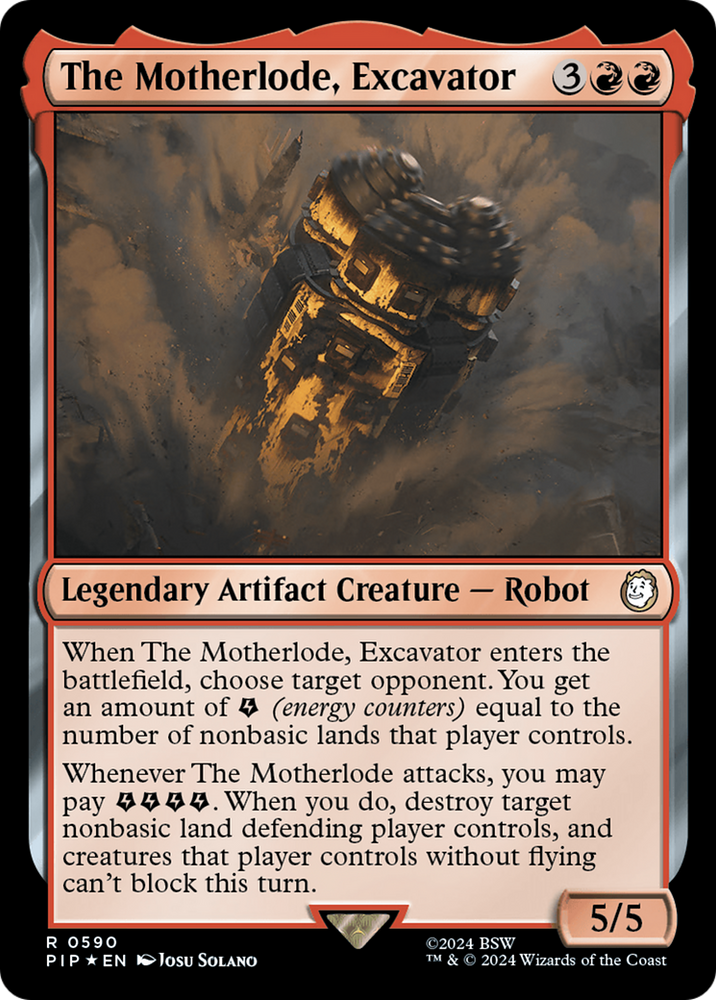 The Motherlode, Excavator (Surge Foil) [Fallout] 