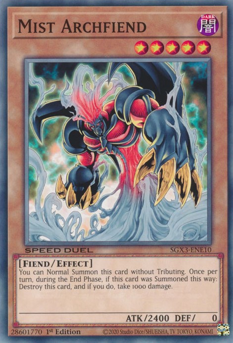 Mist Archfiend [SGX3-ENE10] Common 