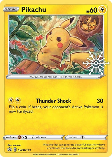 Pikachu (SWSH153) (Holiday Calendar) [Sword &amp; Shield: Black Star Promos] 
