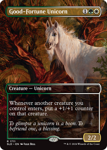 Good-Fortune Unicorn (Rainbow Foil) [Secret Lair Drop Series]
