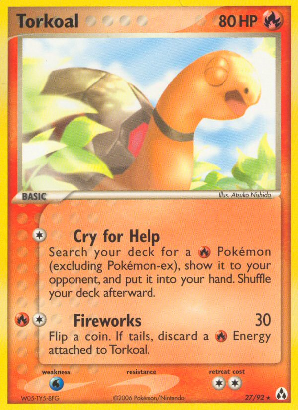 Torkoal (27/92) [EX: Legend Maker] 