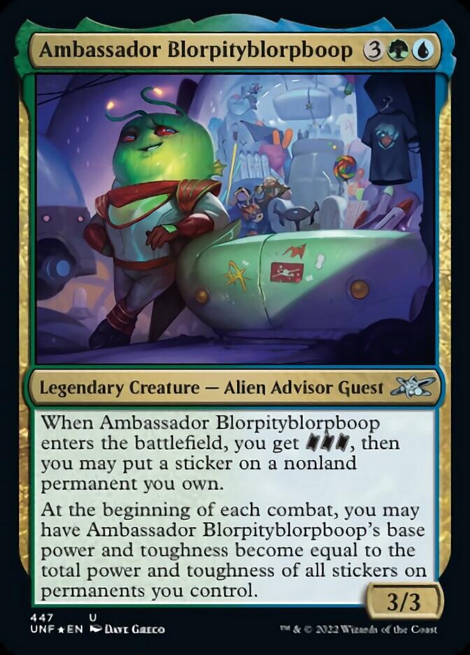 Ambassador Blorpityblorpboop (Galaxy Foil) [Unfinity] 