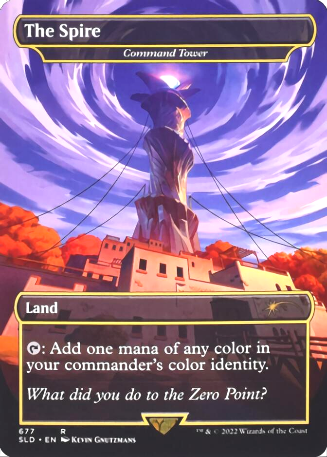 Command Tower - The Spire (Borderless) [Secret Lair Drop Promos] 