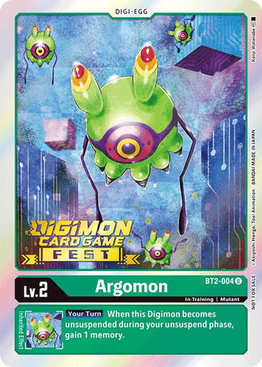 Argomon [BT2-004] (Digimon Card Game Fest 2022) [Release Special Booster Promos] 