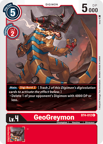 GeoGreymon [BT4-012] [Great Legend] 