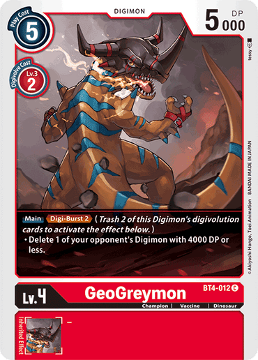 GeoGreymon [BT4-012] [Great Legend] 