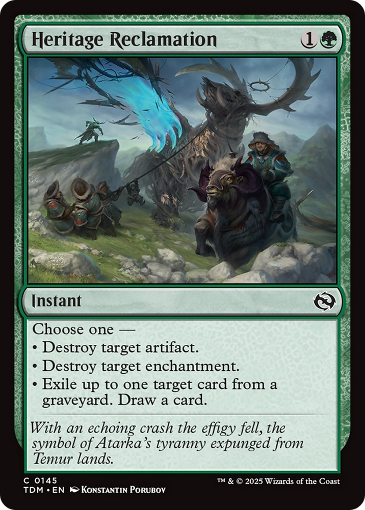 Heritage Reclamation [Tarkir: Dragonstorm]