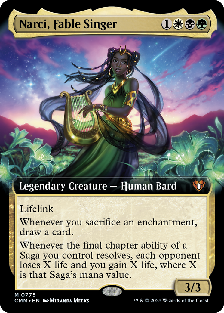 Narci, Fable Singer (Extended Art) [Commander Masters] 