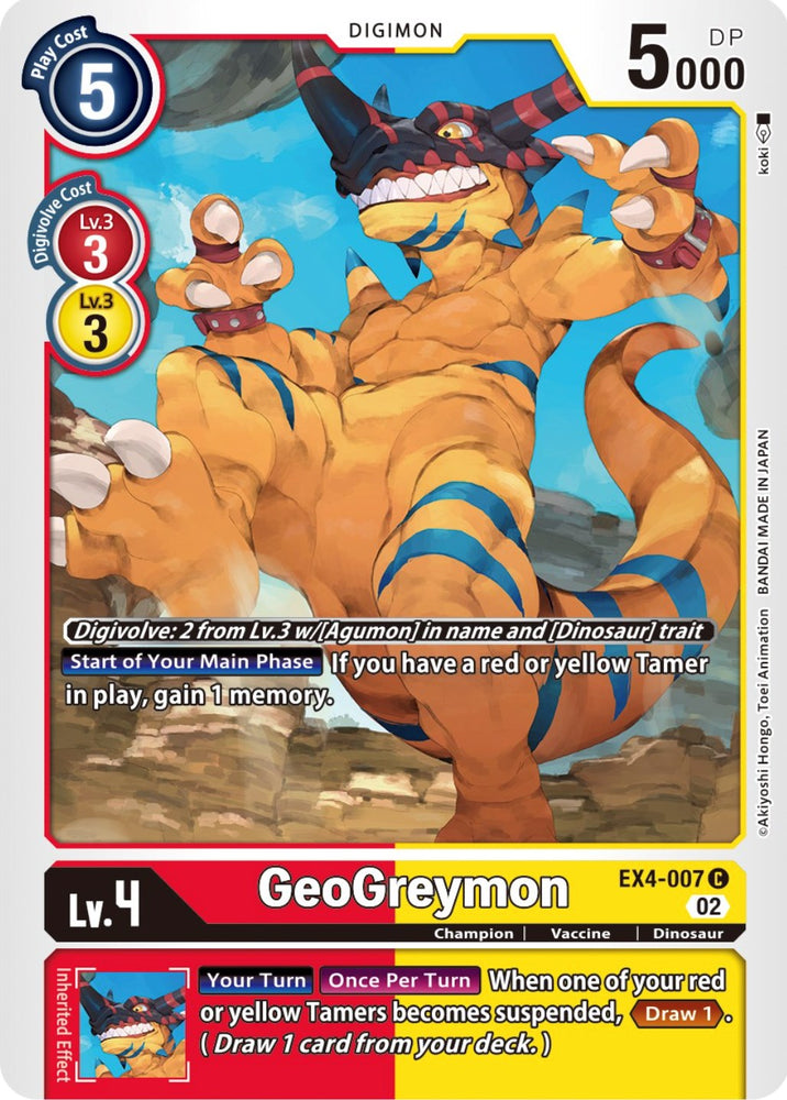 GeoGreymon [EX4-007] [Alternative Being Booster] 