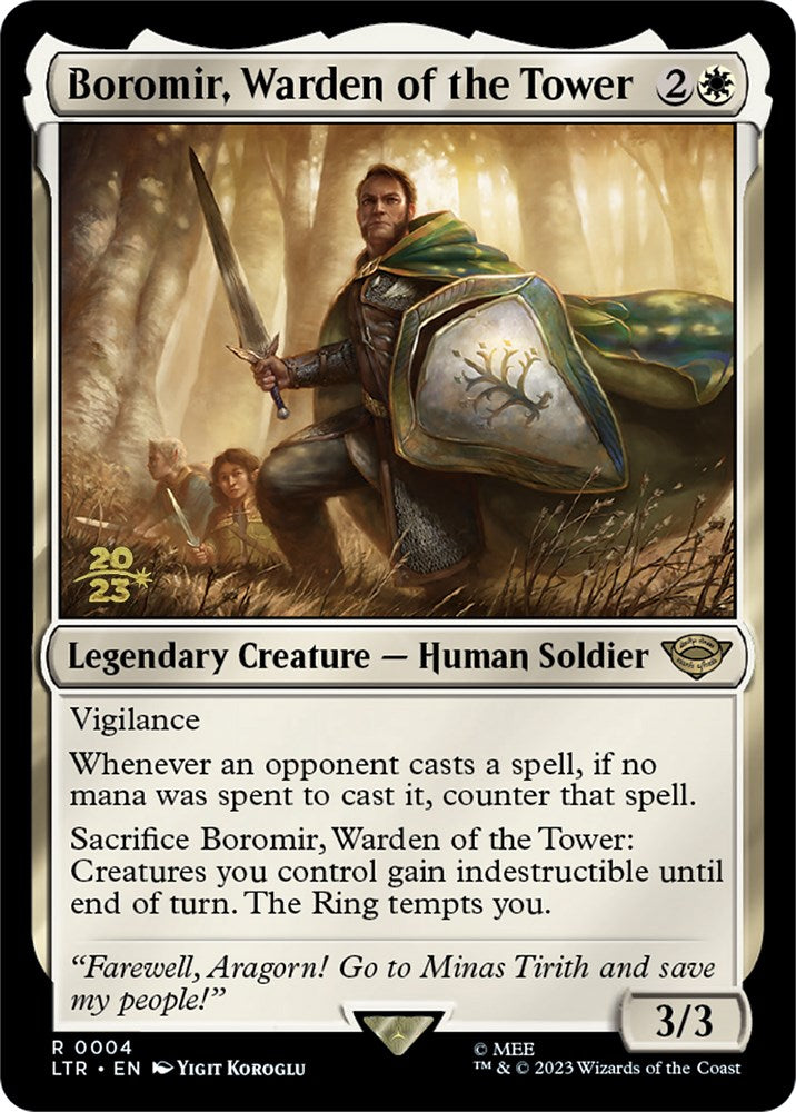 Boromir, Warden of the Tower [The Lord of the Rings: Tales of Middle-Earth Prerelease Promos] 