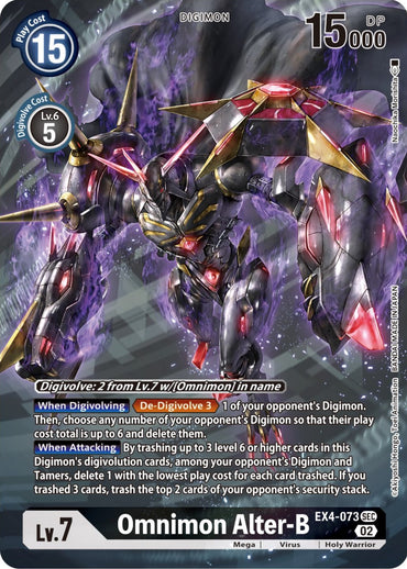 Omnimon Alter-B [EX4-073] (Alternate Art) [Alternative Being Booster] 