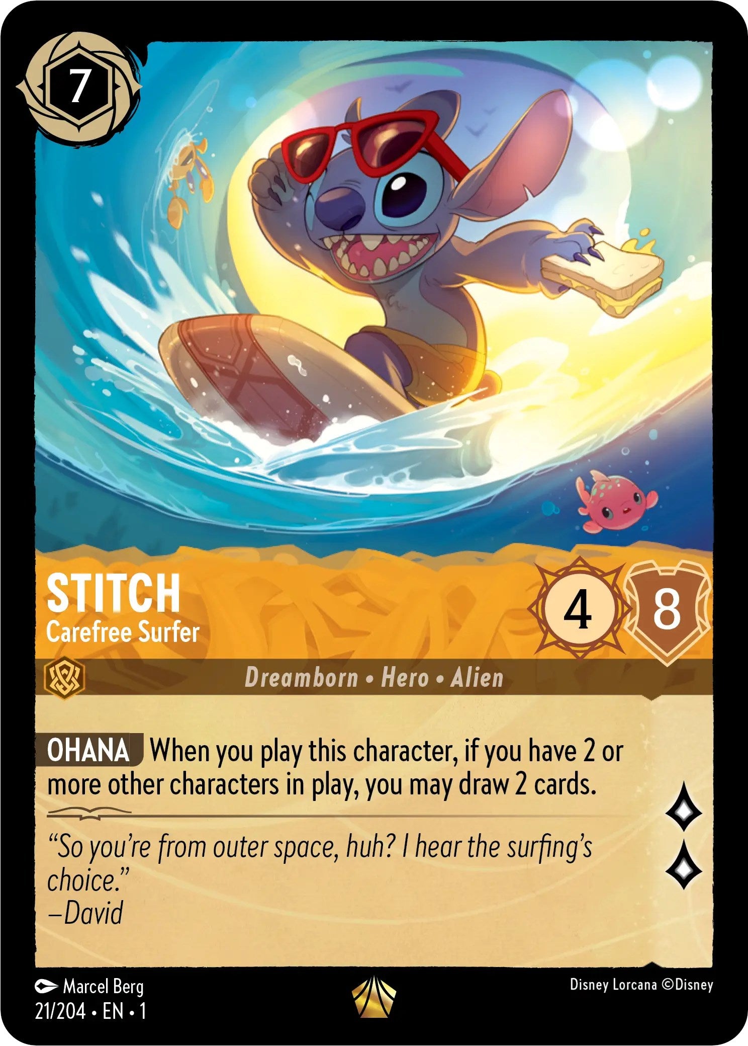 Stitch - Carefree Surfer (21/204) [The First Chapter] 