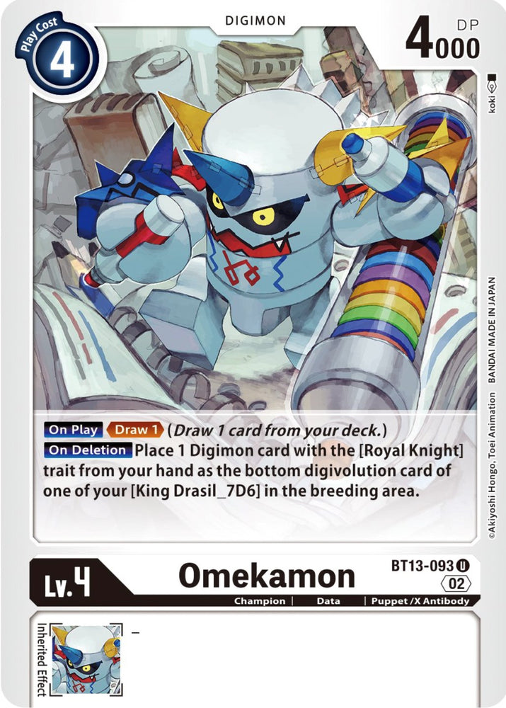 Omekamon [BT13-093] [Versus Royal Knights Booster] 