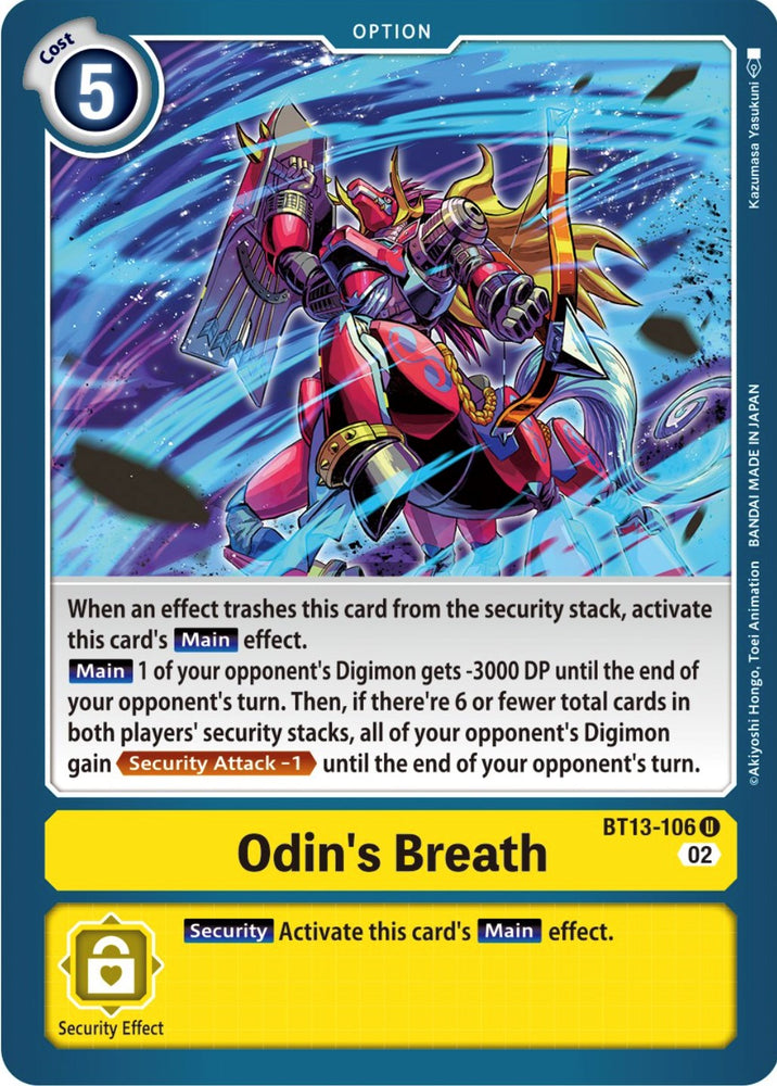 Odin's Breath [BT13-106] [Versus Royal Knights Booster] 