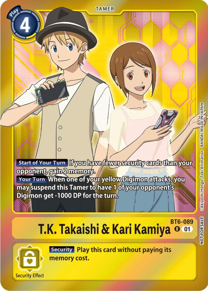 TK Takaishi &amp; Kari Kamiya [BT6-089] (Event Pack 5) [Double Diamond Promos] 