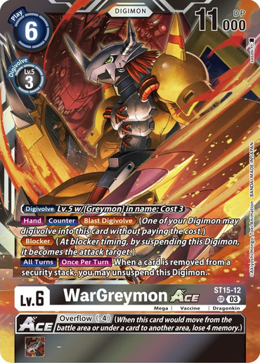 WarGreymon Ace [ST15-12] (Box Topper) [Versus Royal Knights Booster] 