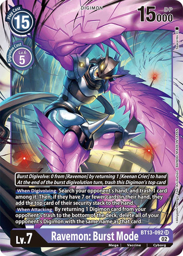 Ravemon: Burst Mode [BT13-092] [Versus Royal Knights Booster] 