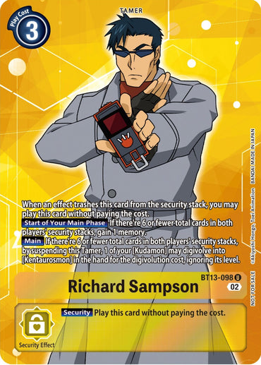 Richard Sampson [BT13-098] (Box Topper) [Versus Royal Knights Booster] 