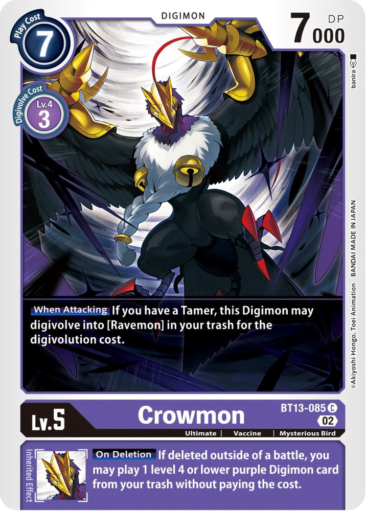 Crowmon [BT13-085] [Versus Royal Knights Booster] 