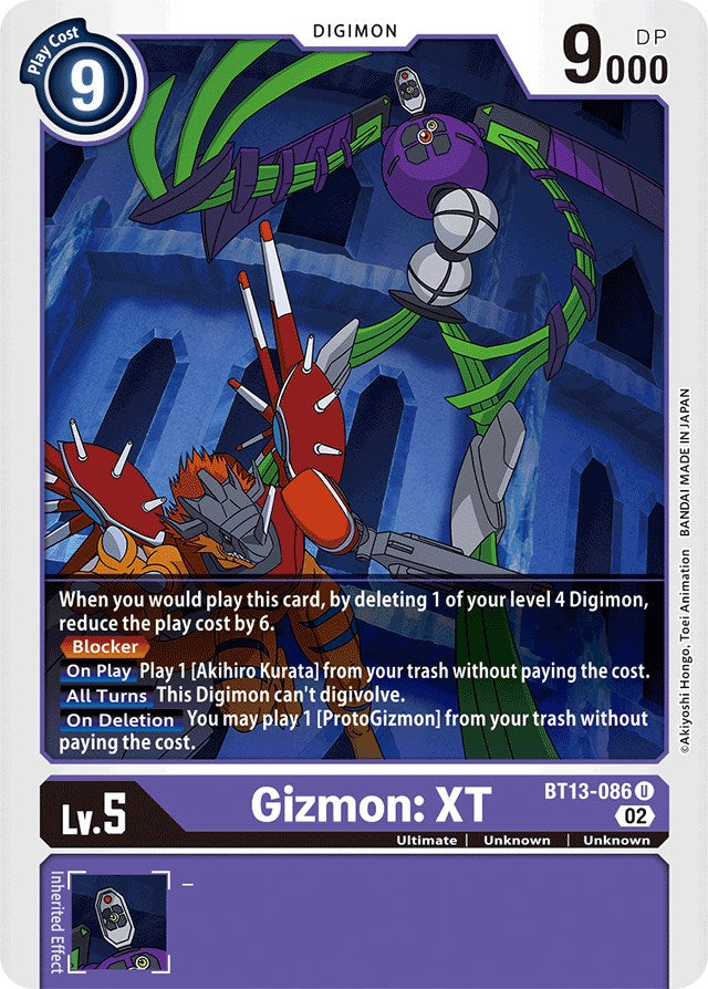 Gizmon: XT [BT13-086] [Versus Royal Knights Booster] 