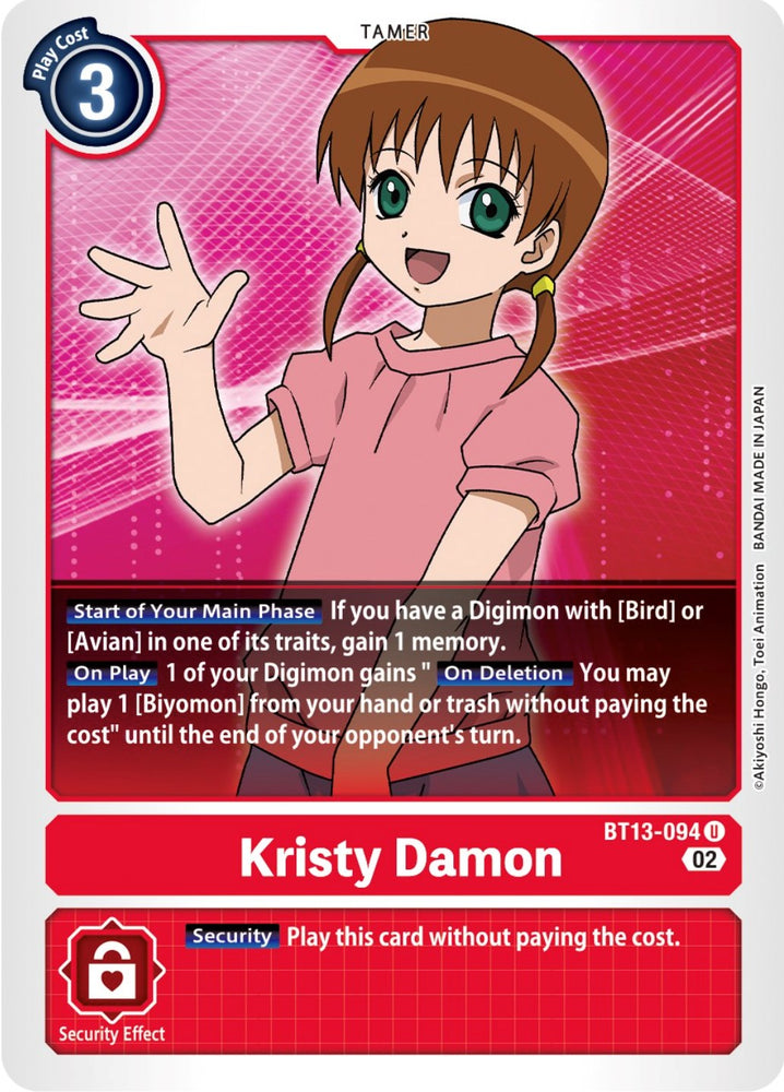 Kristy Damon [BT13-094] [Versus Royal Knights Booster] 