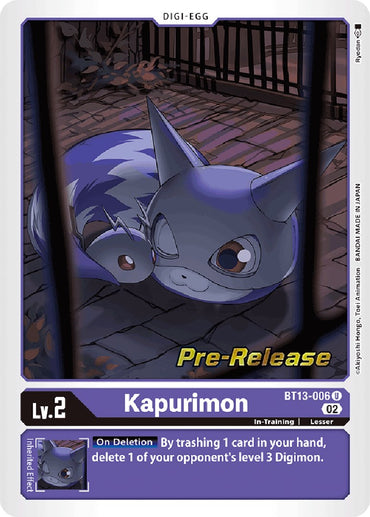 Kapurimon [BT13-006] [Versus Royal Knights Booster Pre-Release Cards] 