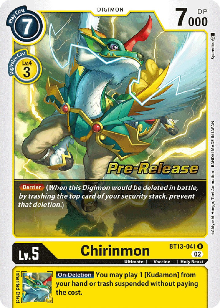 Chirinmon [BT13-041] [Versus Royal Knights Booster Pre-Release Cards] 