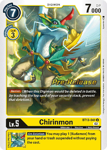 Chirinmon [BT13-041] [Versus Royal Knights Booster Pre-Release Cards] 