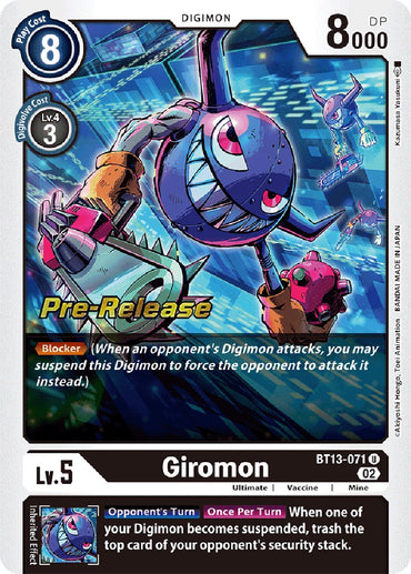 Giromon [BT13-071] [Versus Royal Knights Booster Pre-Release Cards] 