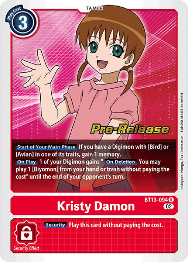 Kristy Damon [BT13-094] [Versus Royal Knights Booster Pre-Release Cards] 