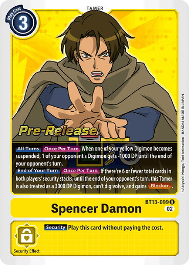 Spencer Damon [BT13-099] [Versus Royal Knights Booster Pre-Release Cards] 