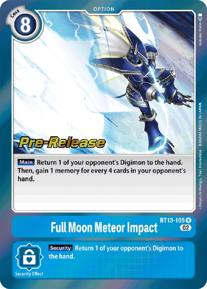 Full Moon Meteor Impact [BT13-105] [Versus Royal Knights Booster Pre-Release Cards] 