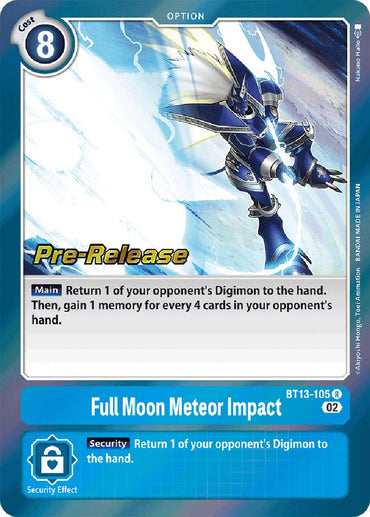 Full Moon Meteor Impact [BT13-105] [Versus Royal Knights Booster Pre-Release Cards] 