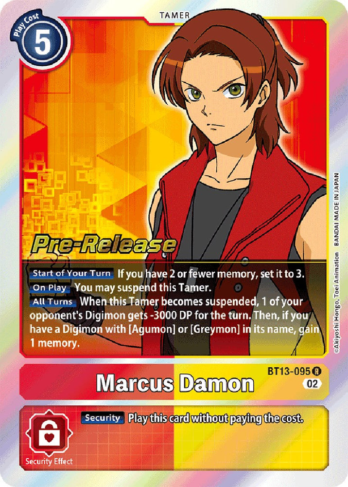 Marcus Damon [BT13-095] [Versus Royal Knights Booster Pre-Release Cards] 