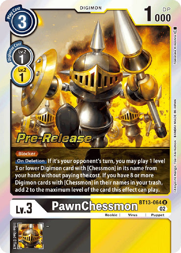 PawnChessmon [BT13-064] [Versus Royal Knights Booster Pre-Release Cards] 