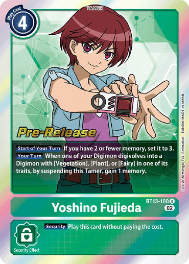 Yoshino Fujieda [BT13-100] [Versus Royal Knights Booster Pre-Release Cards] 