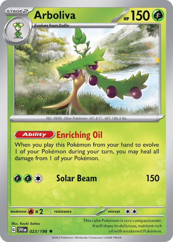Arboliva (023/198) (Line Holo) [Scarlet &amp; Violet: Base Set] 