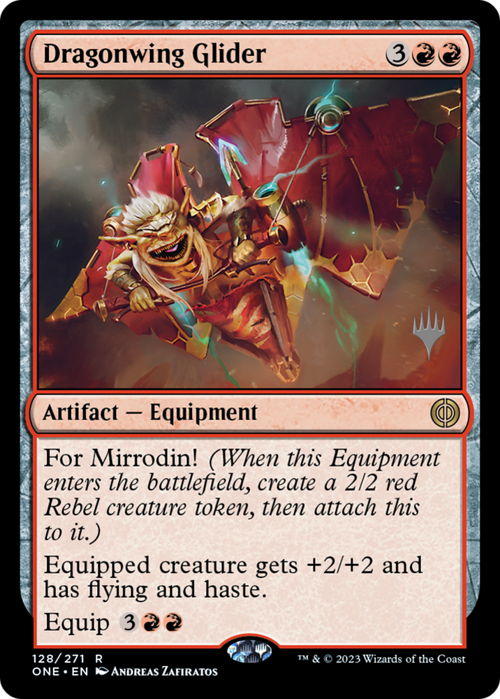 Dragonwing Glider (Promo Pack) [Phyrexia: All Will Be One Promos] 