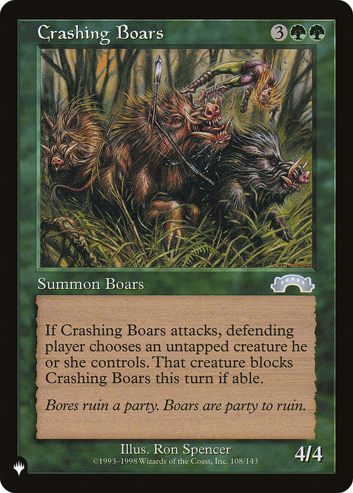 Crashing Boars [The List Reprints] 