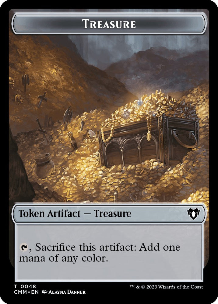 Treasure // Dragon Egg Double-Sided Token [Commander Masters Tokens] 