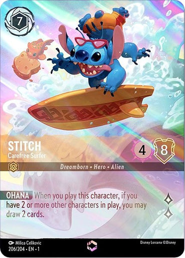 Stitch - Carefree Surfer (Enchanted) (206/204) [The First Chapter] 