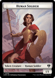 Human Soldier // Phyrexian Germ Double-Sided Token [Commander Masters Tokens] 