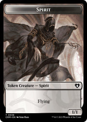 Spirit (0039) // Assassin Double-Sided Token [Commander Masters Tokens] 