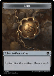 Clue // Dragon (0020) Double-Sided Token [Commander Masters Tokens] 