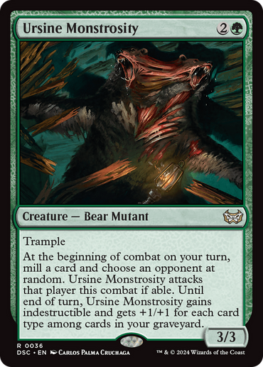 Ursine Monstrosity [Duskmourn: House of Horror Commander] 